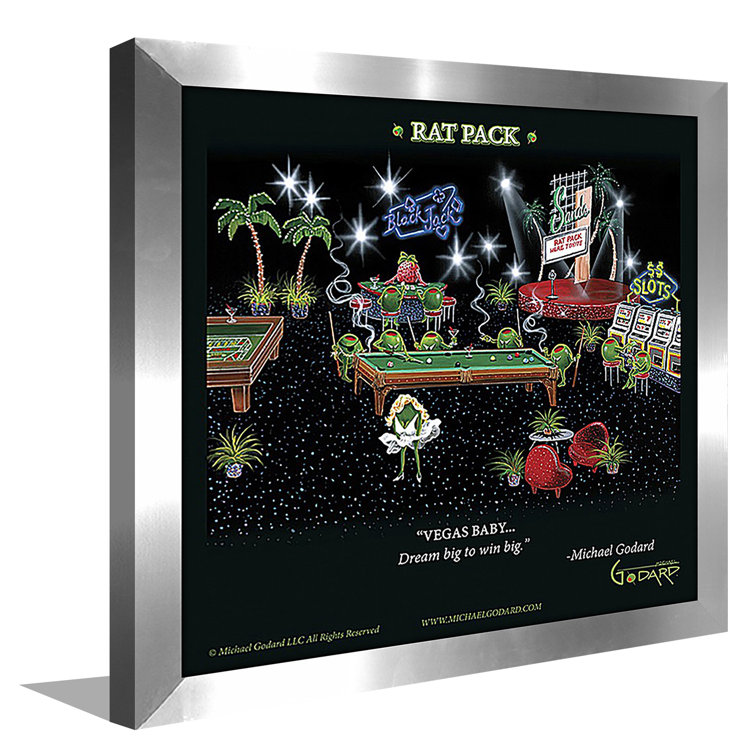 PicturePerfectInternational Rat Pack Framed On Canvas by Michael Godard